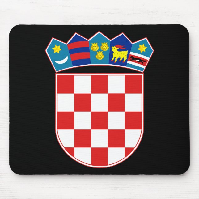 Alfombrilla De Ratón emblema de croacia (Frente)
