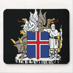Alfombrilla De Ratón emblema de islandia