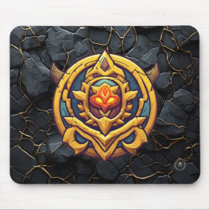 Alfombrilla De Ratón Emblema de jugador de rango legendario