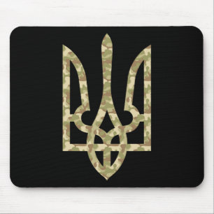 Alfombrilla De Ratón Emblema de la bandera de Ucrania Tryzub nacional u