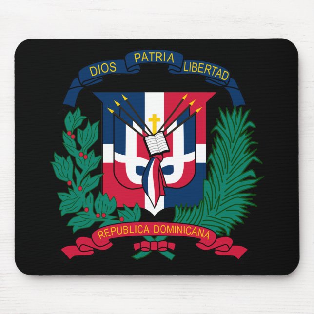 Alfombrilla De Ratón emblema de la república dominicana (Frente)