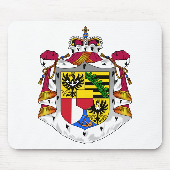 Alfombrilla De Ratón emblema de Liechtenstein (Frente)