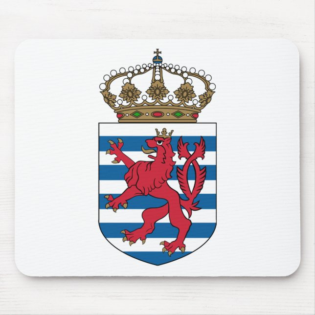 Alfombrilla De Ratón emblema de luxemburgo (Frente)