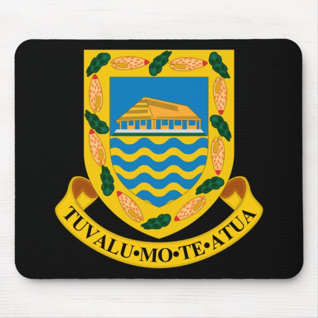 Alfombrilla De Ratón emblema de tuvalu (Frente)