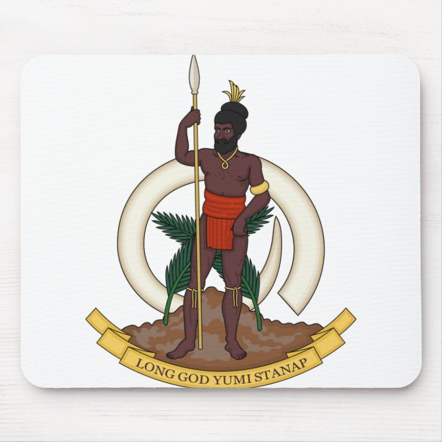 Alfombrilla De Ratón emblema de vanuatu (Frente)