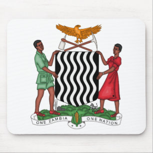 Alfombrilla De Ratón emblema de zambia