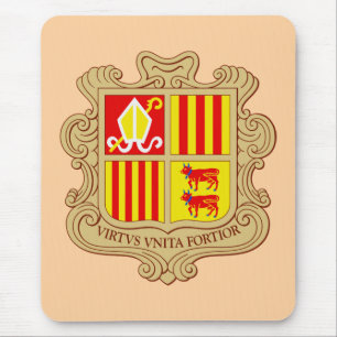 Alfombrilla De Ratón Emblema del Estado de Andorra Coprincipado Históri