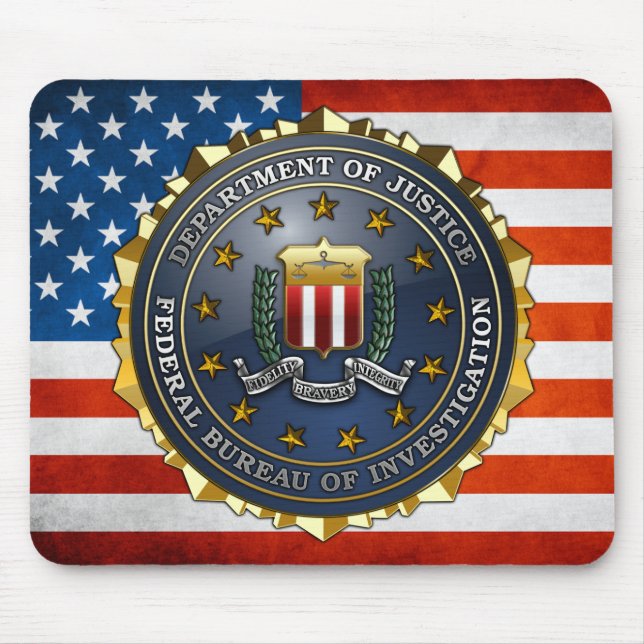 Alfombrilla De Ratón Emblema del FBI (Frente)