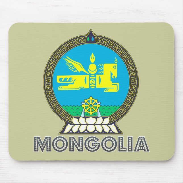 Alfombrilla De Ratón Emblema mongol (Frente)