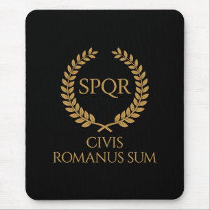 Alfombrilla De Ratón Emblema Romano SPQR – Civis Romanus Sum Cresta de 