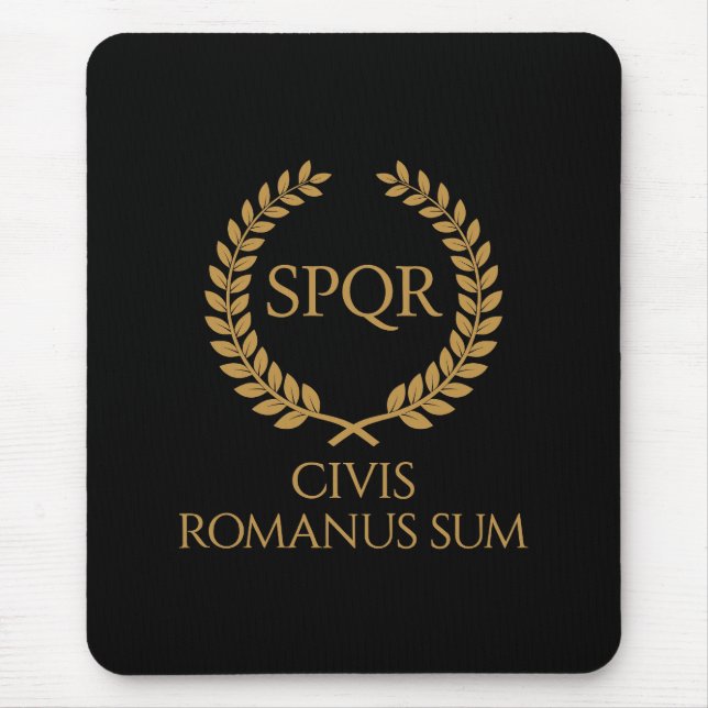 Alfombrilla De Ratón Emblema Romano SPQR – Civis Romanus Sum Cresta de  (Frente)