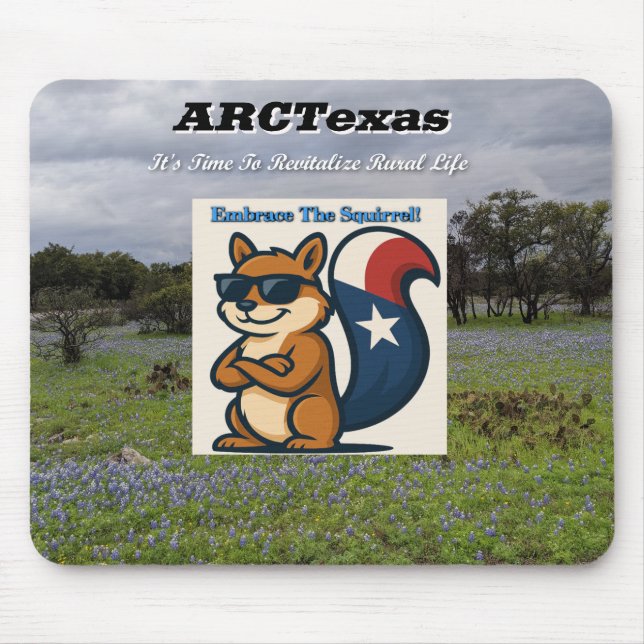 Alfombrilla De Ratón Embrace The Squirrel That is Life! (Frente)