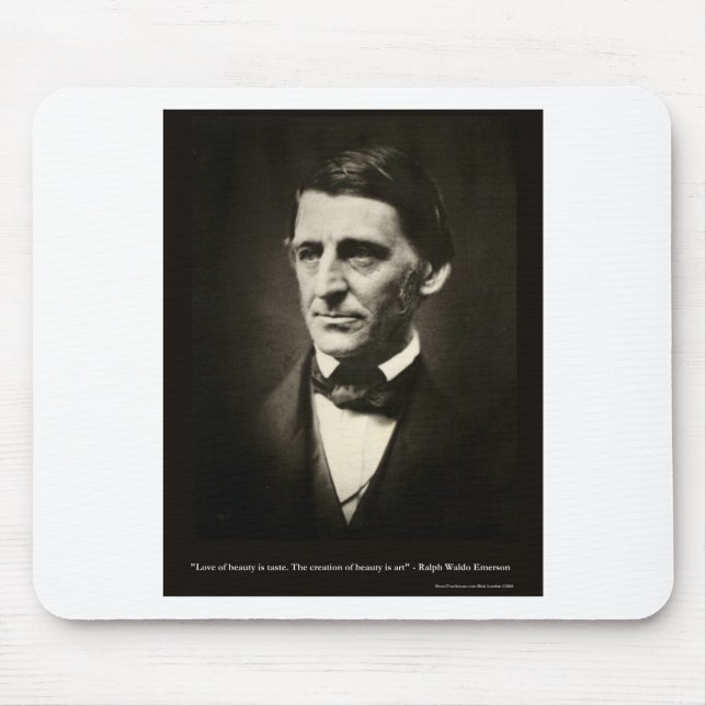Alfombrilla De Ratón Emerson Love Of Beauty Es Taste Love Quote Gifts (Frente)