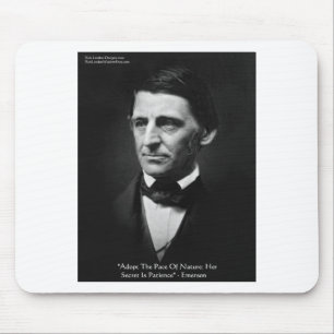 Alfombrilla De Ratón Emerson "Pace Of Nature" Wisdom Quote Gifts & Tees