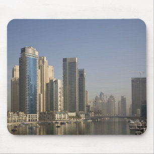 Alfombrilla De Ratón Emiratos Árabes Unidos, Dubai. Torres Marina con 