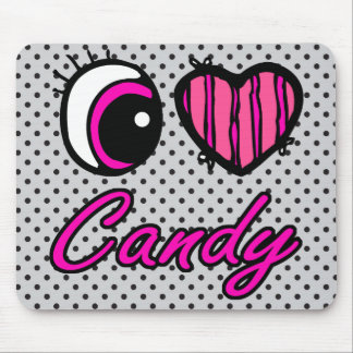 Alfombrilla De Ratón Emo Ojo Corazón Me Encanta Candy