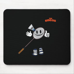 Alfombrilla De Ratón Emoji Bádminton Deportes Pulgar Arriba