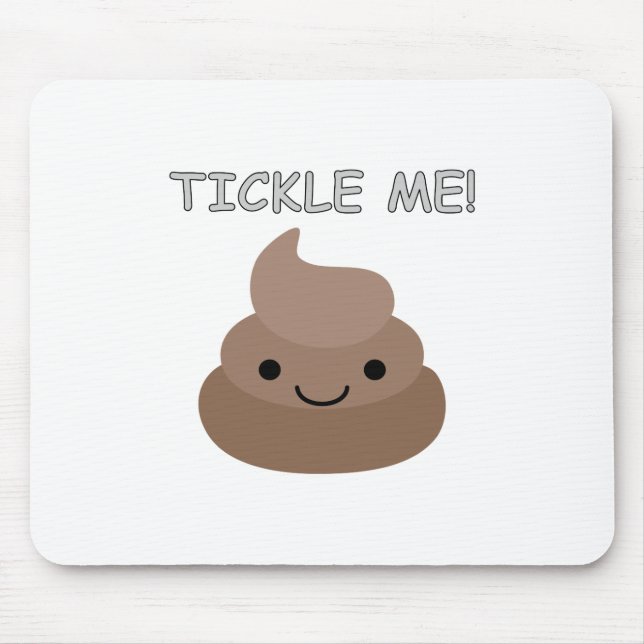 Alfombrilla De Ratón Emoji Cute Tickle Me Poop (Frente)