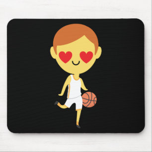 Alfombrilla De Ratón Emoji de Básquetbol Boy