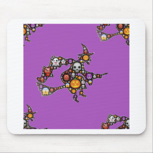 Alfombrilla De Ratón emoji de bruja