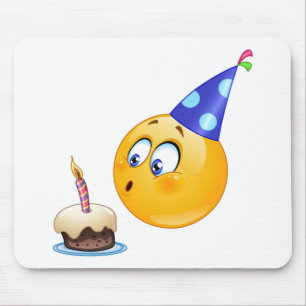 Alfombrilla De Ratón emoji de cumpleaños