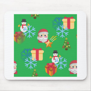 Alfombrilla De Ratón emoji de navidades verdes