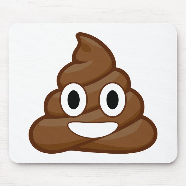 Alfombrilla De Ratón emoji de poop (Frente)