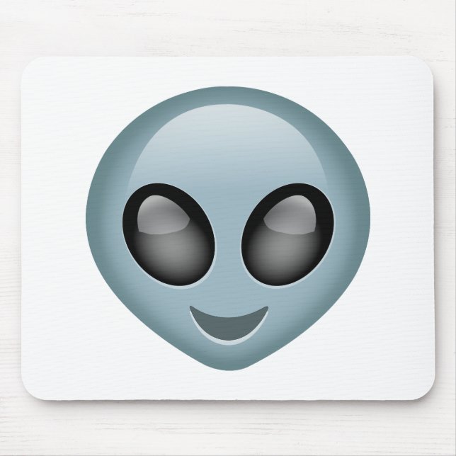 Alfombrilla De Ratón Emoji extranjera extraterrestre (Frente)