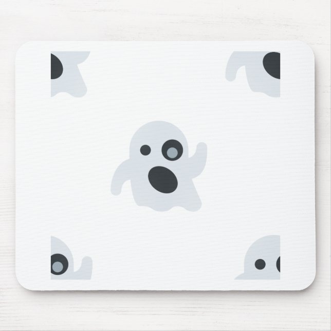 Alfombrilla De Ratón emoji fantasma (Frente)
