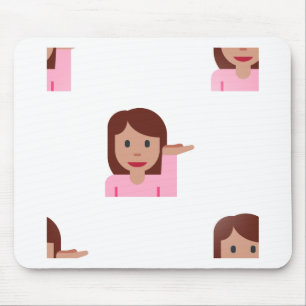 Alfombrilla De Ratón emoji femenina