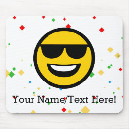 Alfombrilla De Ratón Emoji fresca de las gafas de sol