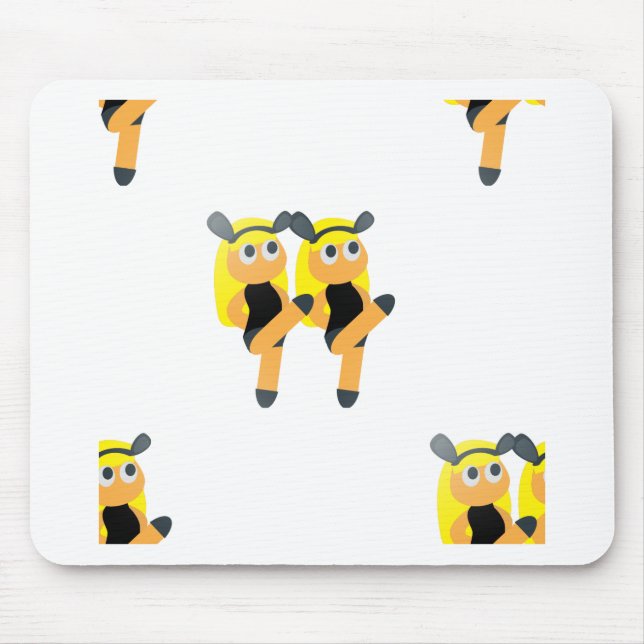 Alfombrilla De Ratón emoji gemela (Frente)