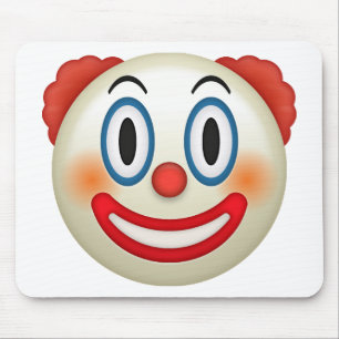 Alfombrilla De Ratón Emoji loca del payaso
