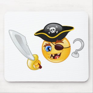 Alfombrilla De Ratón emoji pirata
