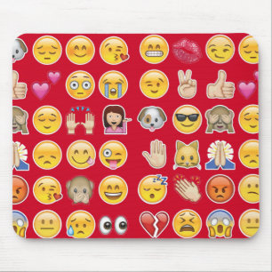Alfombrilla De Ratón emoji roja