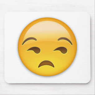 Alfombrilla De Ratón Emoji Unamused de la cara