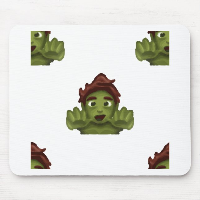Alfombrilla De Ratón emoji zombie man (Frente)