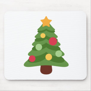 Alfombrilla De Ratón emojis de árboles de navidad