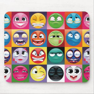 Alfombrilla De Ratón emojis de arte pop
