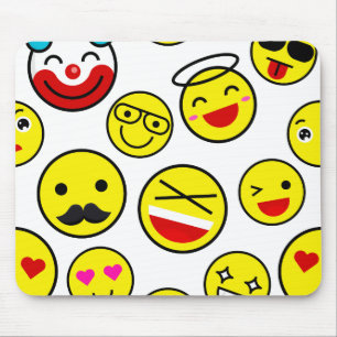 Alfombrilla De Ratón emojis de payasos divertidos