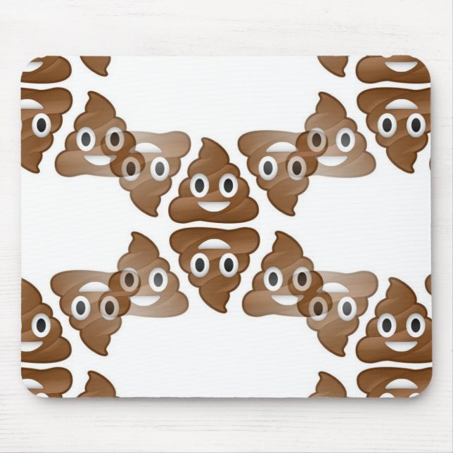 Alfombrilla De Ratón emojis de poop (Frente)