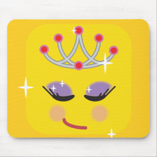 Alfombrilla De Ratón Emoticon de Princesa Espárrica