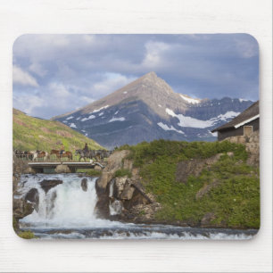 Alfombrilla De Ratón Empaquetadores llevan una cadena de caballos sobre