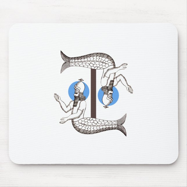 Alfombrilla De Ratón Emperador masculino Mermaid Triton (Frente)