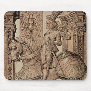 Alfombrilla De Ratón Emperador Maximiliano I que monta un caballo, 1518
