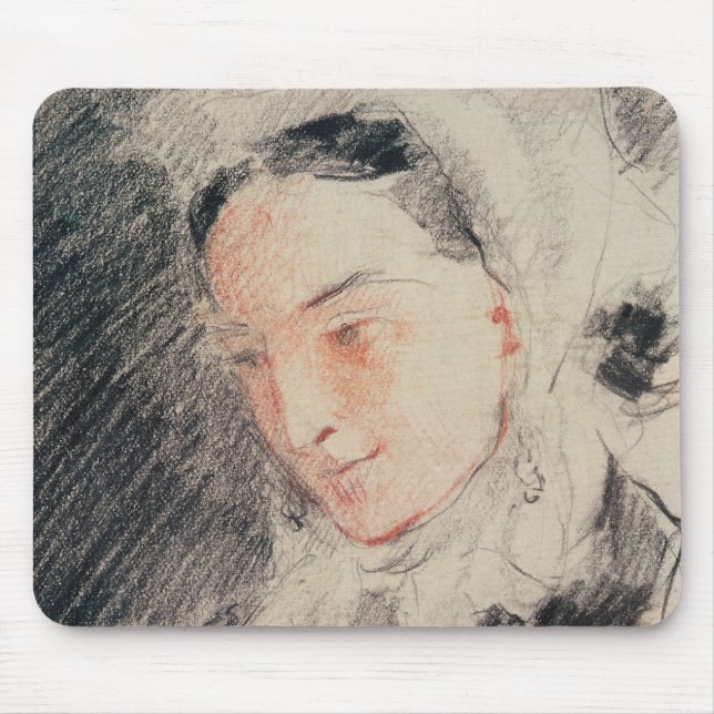 Alfombrilla De Ratón Emperatriz Eugénie (tiza negra y roja) (Frente)