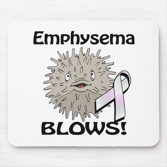 Alfombrilla De Ratón Emphysema Sacude Diseño de Conciencia (Frente)