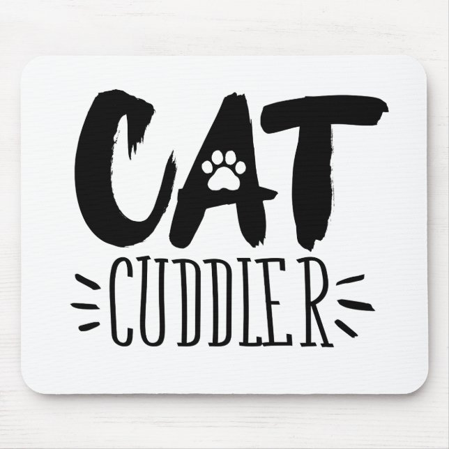 Alfombrilla De Ratón en Cuddler Happy Cuddler Aesthetic Cat Pictures (Frente)