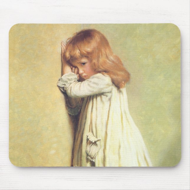 Alfombrilla De Ratón En desgracia por Charles Burton Barber, arte vinta (Frente)