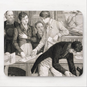 Alfombrilla De Ratón En el banco, c.1800 (grabado)